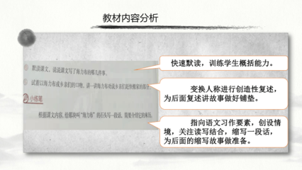 《獵人海力布》說課課件設計思路與內容解析